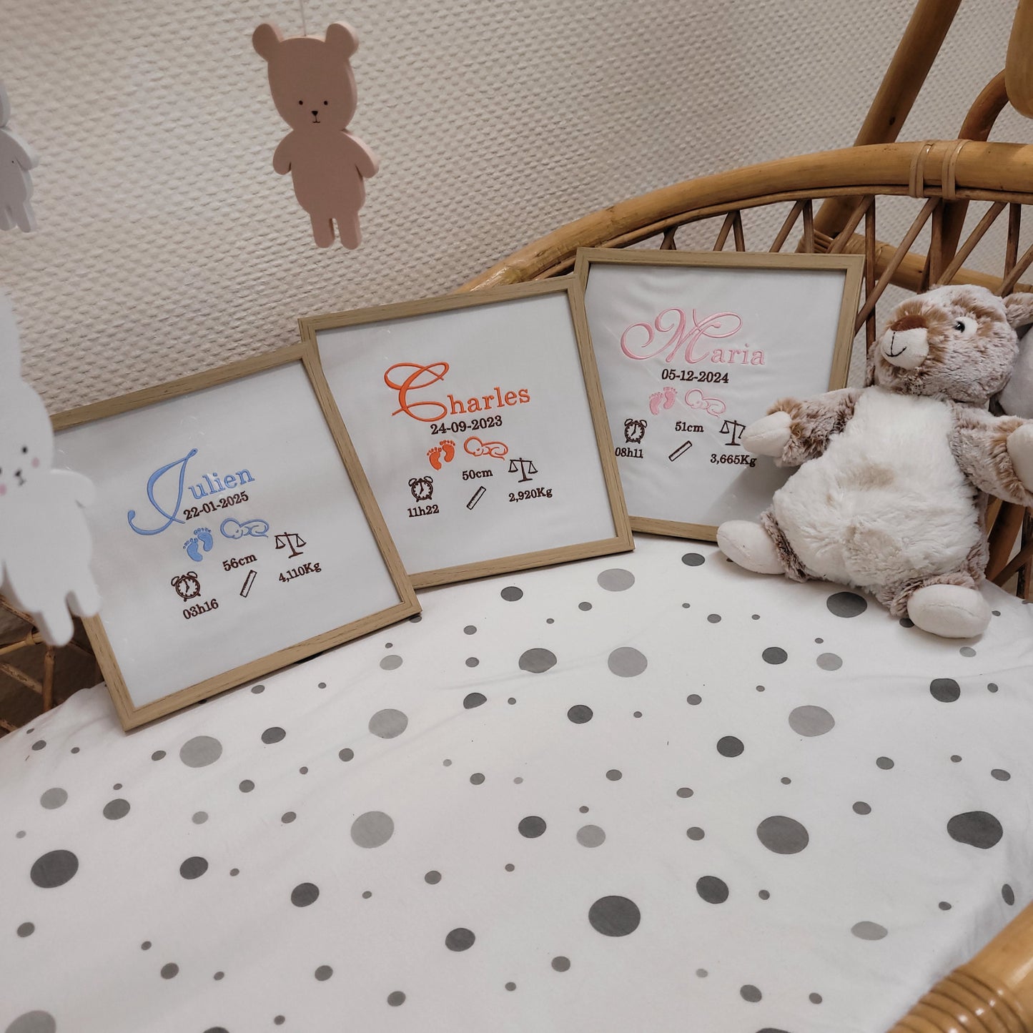 Cadre de naissance personnalisé