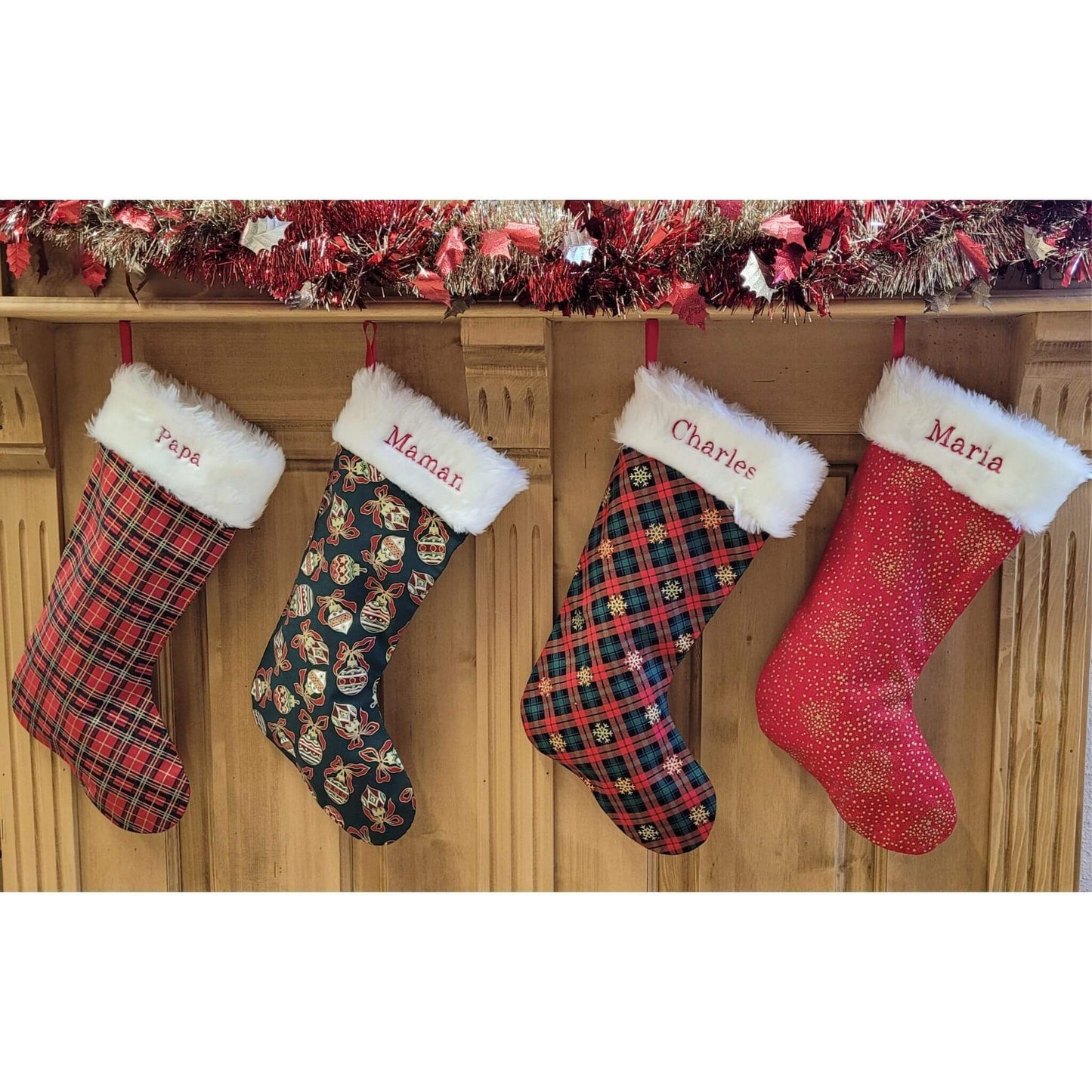Chaussette de Noël Personnalisée - fait main dans notre atelier