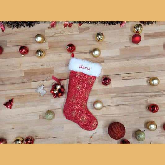 Chaussette de Noël Personnalisée - fait main dans notre atelier