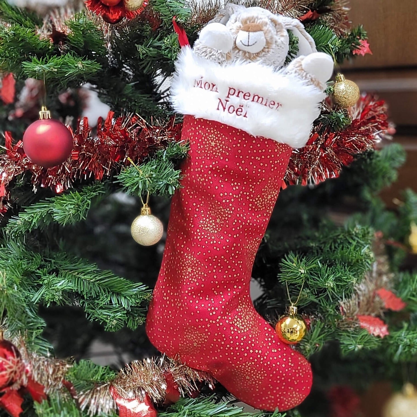Chaussette de Noël Personnalisée - fait main dans notre atelier