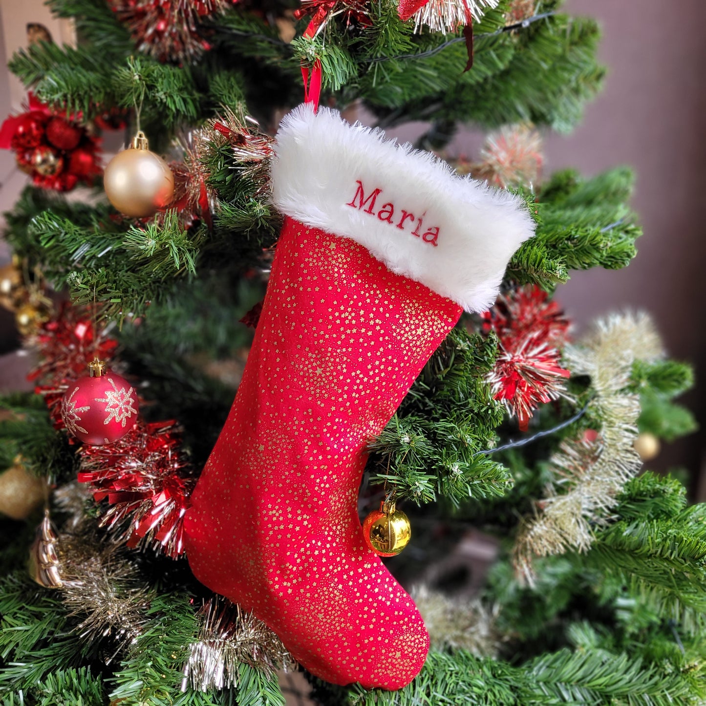 Chaussette de Noël Personnalisée - fait main dans notre atelier
