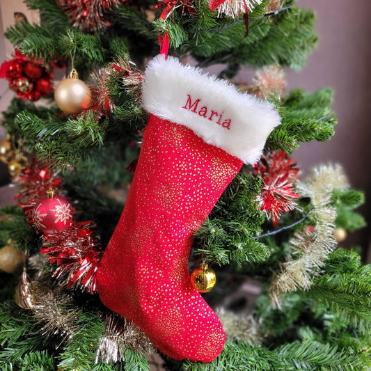 Chaussette de Noël Personnalisée - fait main dans notre atelier
