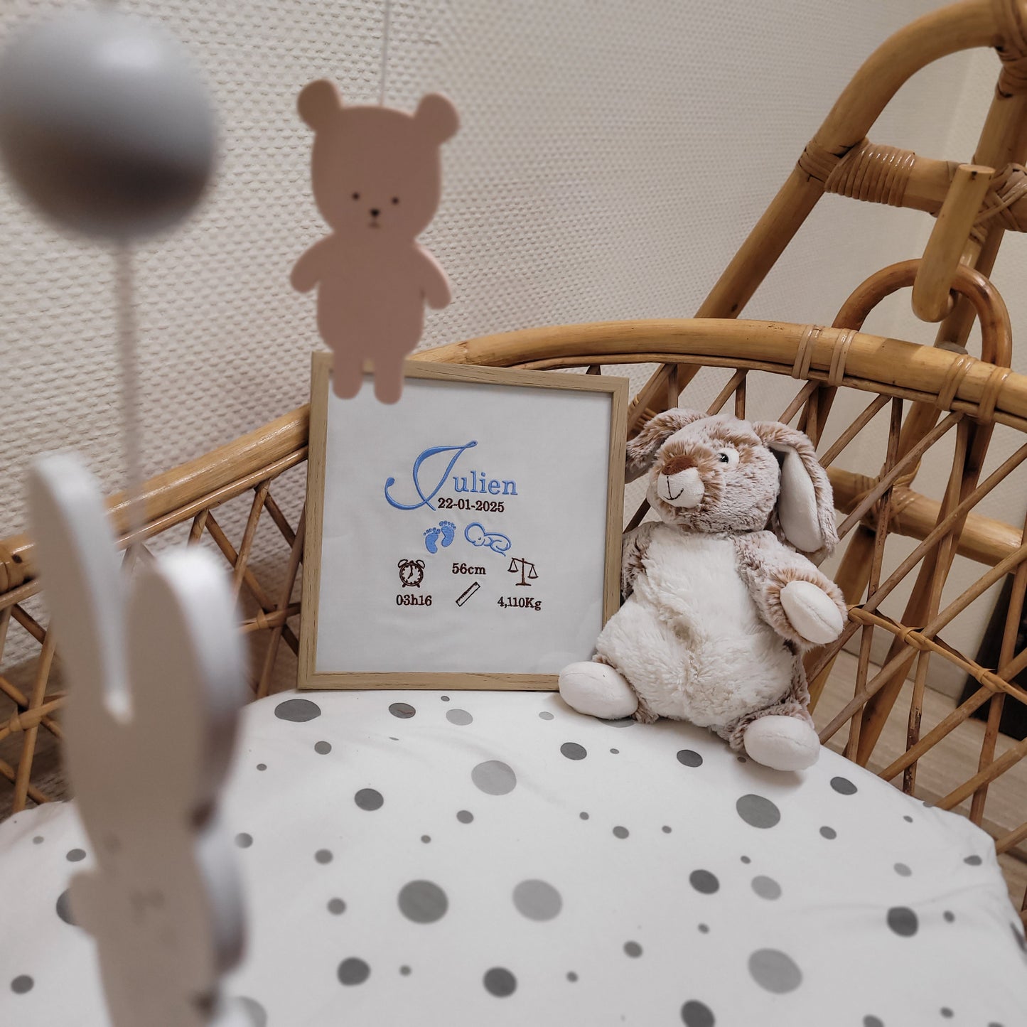 Cadre de naissance personnalisé