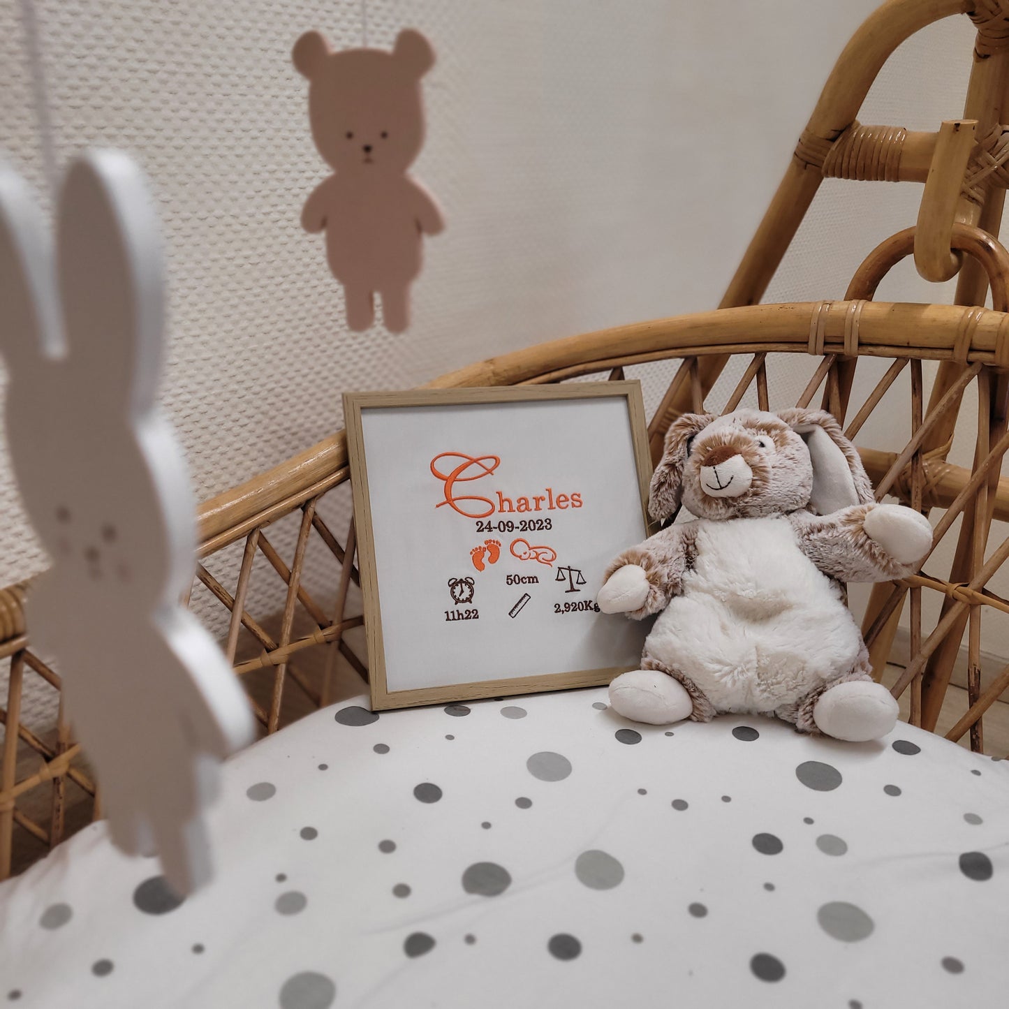 Cadre de naissance personnalisé