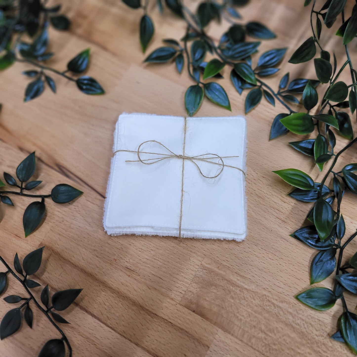 Lingettes lavables en coton et micro éponge bambou