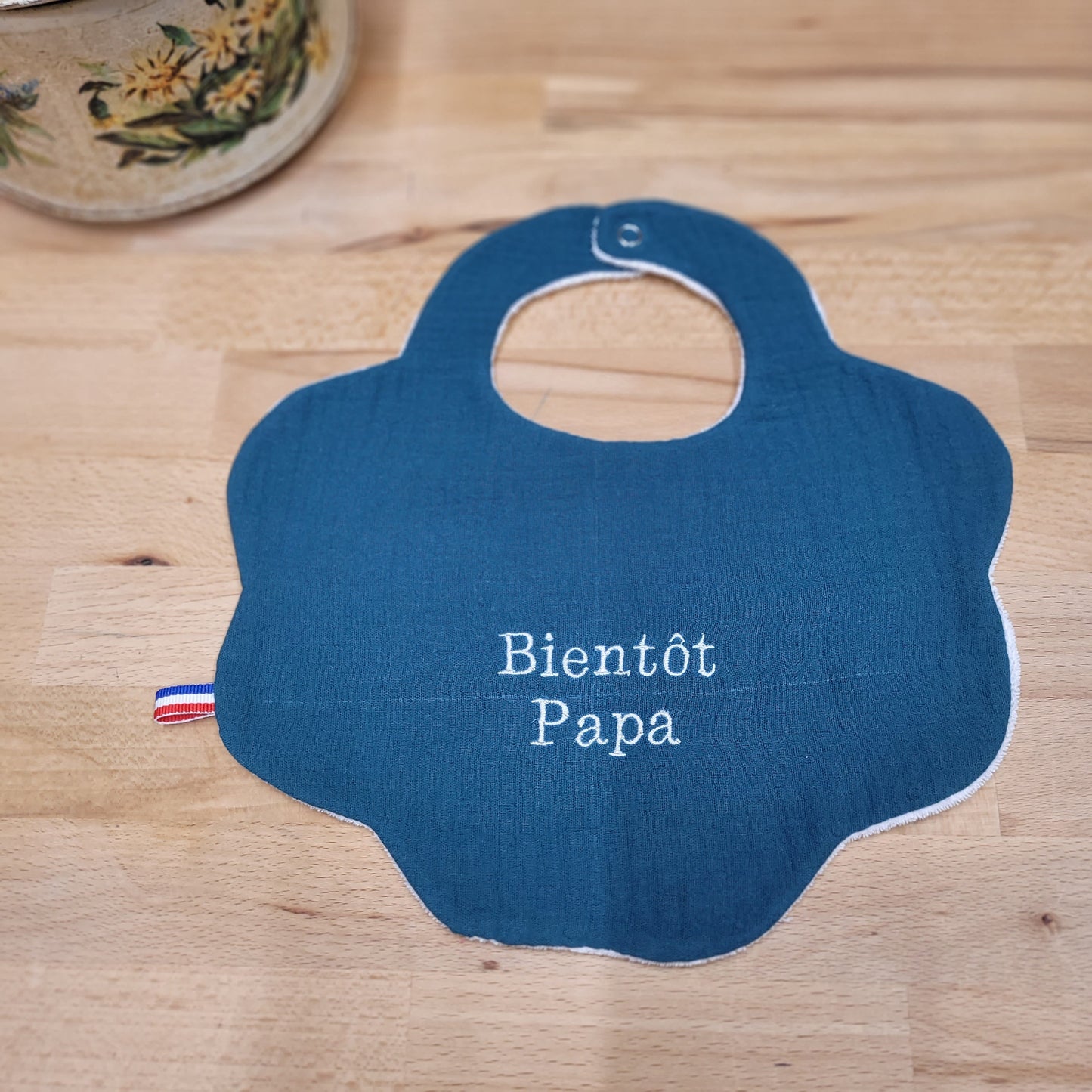 Bavoir “La plus belle annonce”