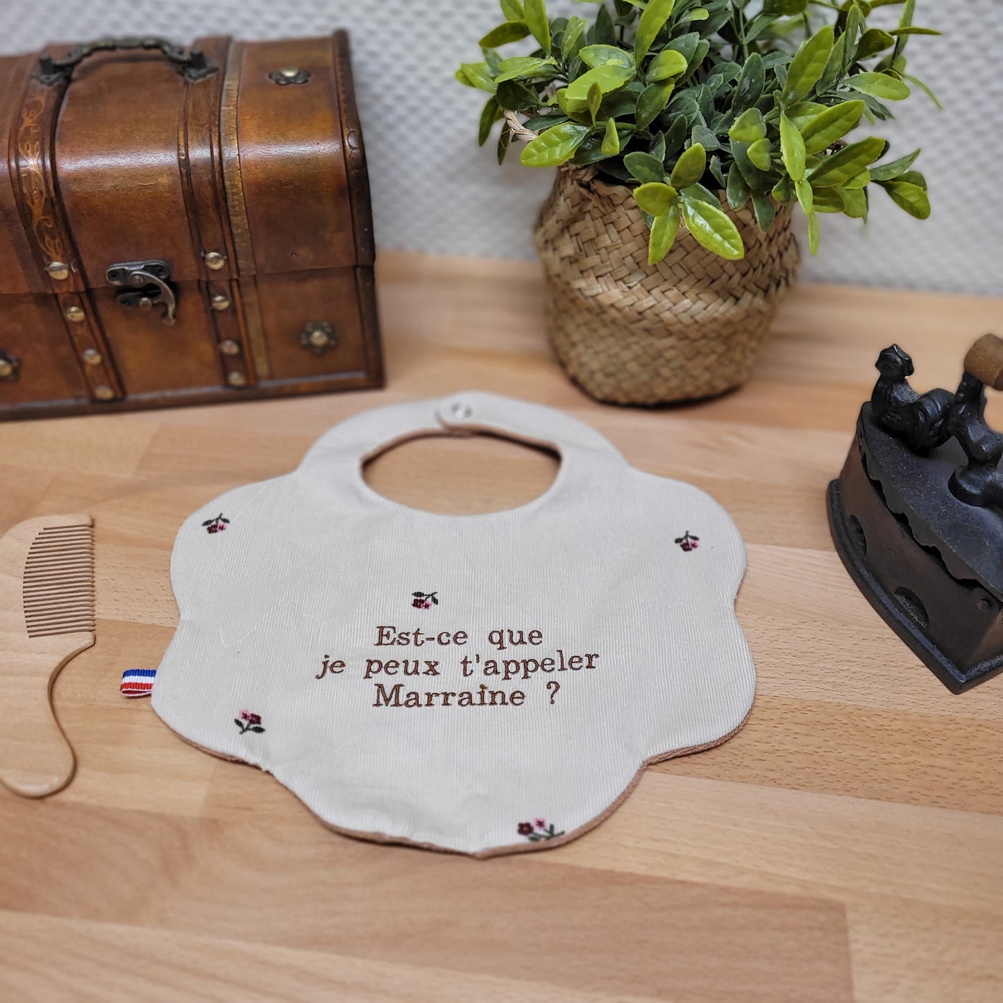 Bavoir “La plus belle annonce”