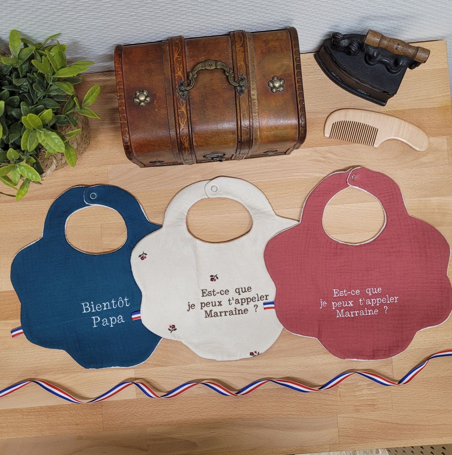 Bavoir “La plus belle annonce”