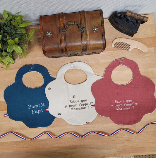 Bavoir “La plus belle annonce”