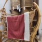 Couverture gaze de coton bois rouge