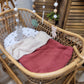 Couverture gaze de coton bois rouge