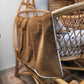 Couverture velours marron