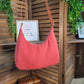 Sas demi-lune double gaze rouge bois
