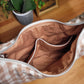 Sac demi-lune vichy camel