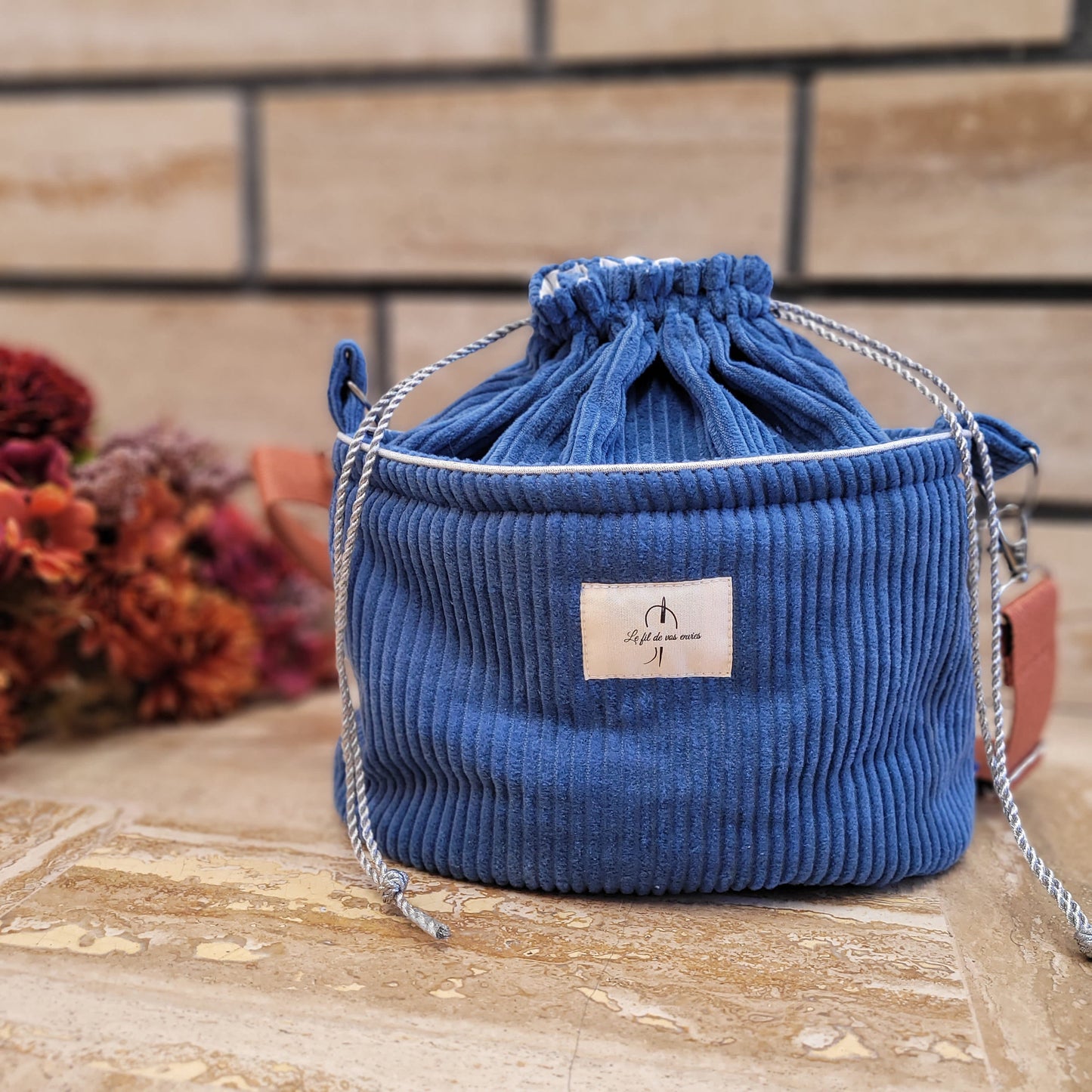 Le Baluchon velours bleu