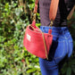 Le Baluchon Double gaze rouge bois