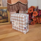 Trousse de toilette vichy camel