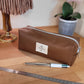 Trousse de toilette simili Marron