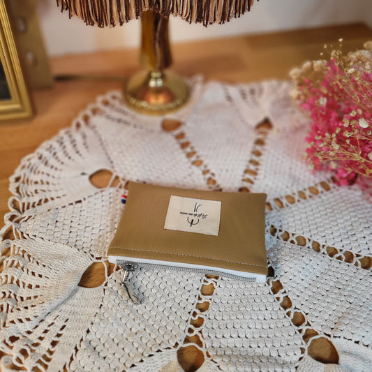 Porte-monnaie simili Beige