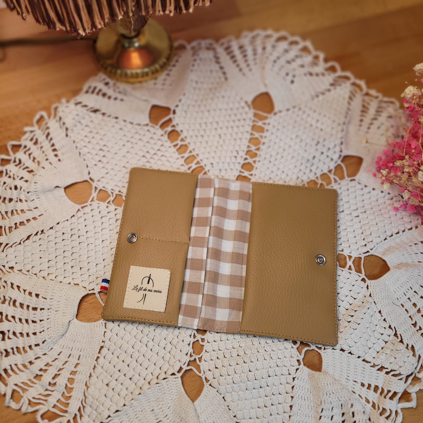 Portefeuille simili Beige