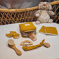 Trousse de naissance ocre