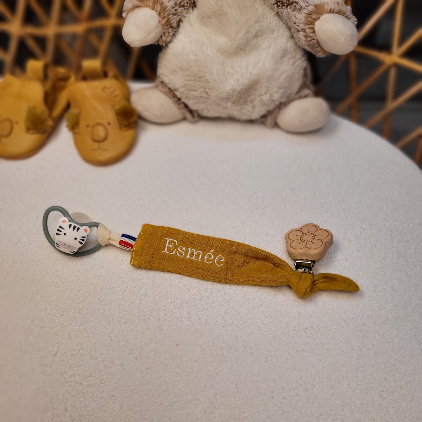 Trousse de naissance ocre