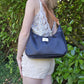 Sac demi-lune simili Noir