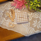 Trousse de toilette vichy camel