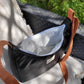 Sac demi-lune simili Noir