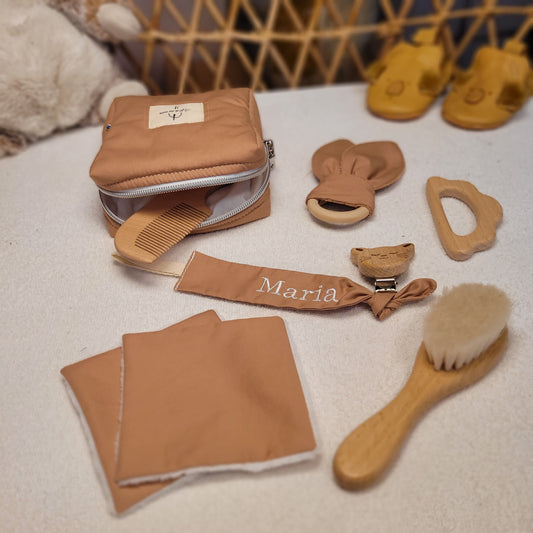 Trousse de naissance camel