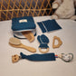Trousse de naissance bleu canard