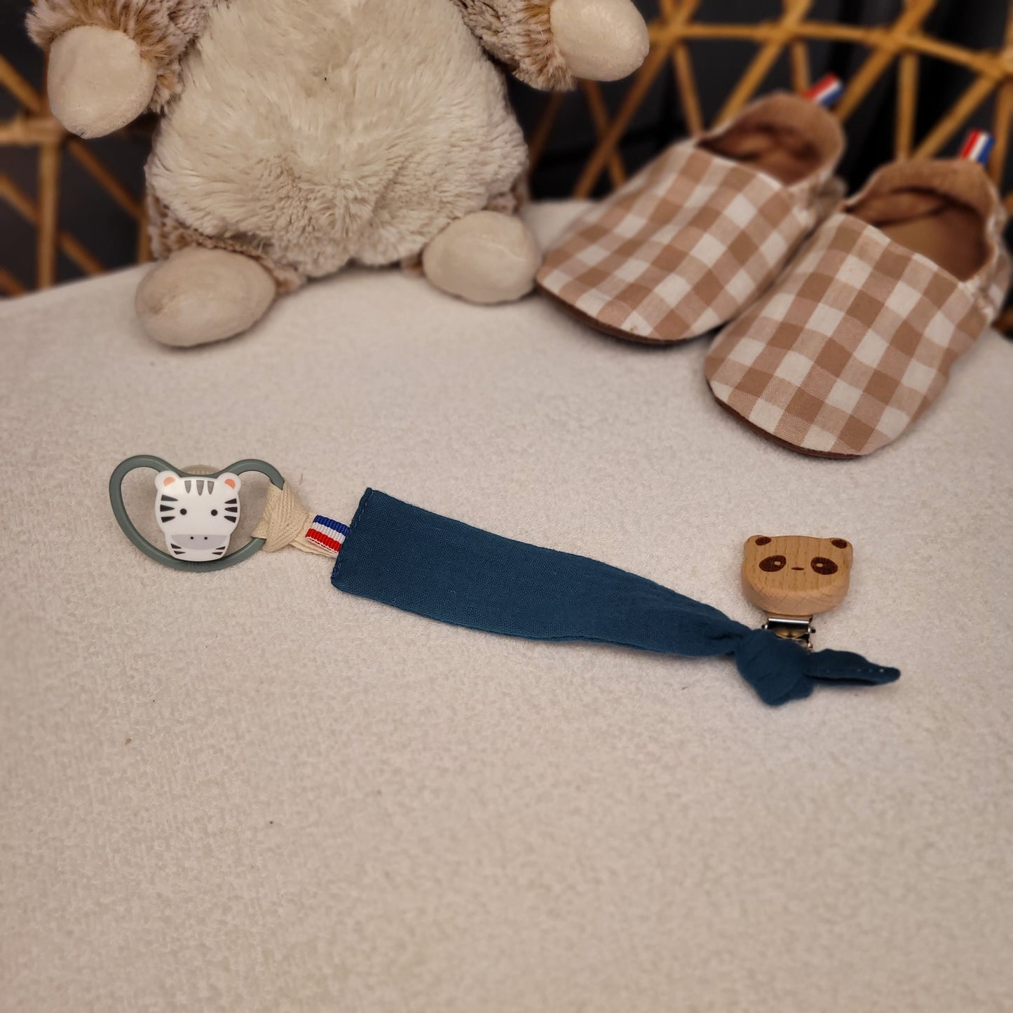 Trousse de naissance bleu canard