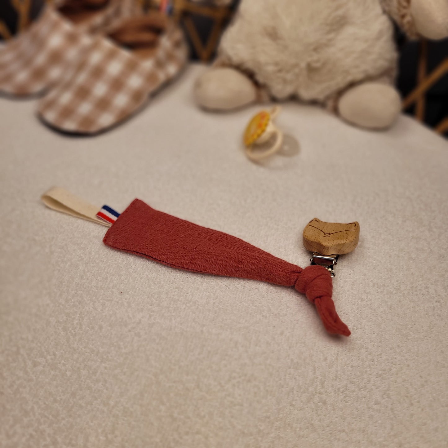 Trousse de naissance rouge bois