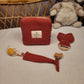 Trousse de naissance rouge bois