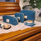 Trousse de toilette bleu canard