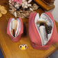 Trousse de toilette bois rouge