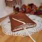 Housse de livre format broché double gaze marron