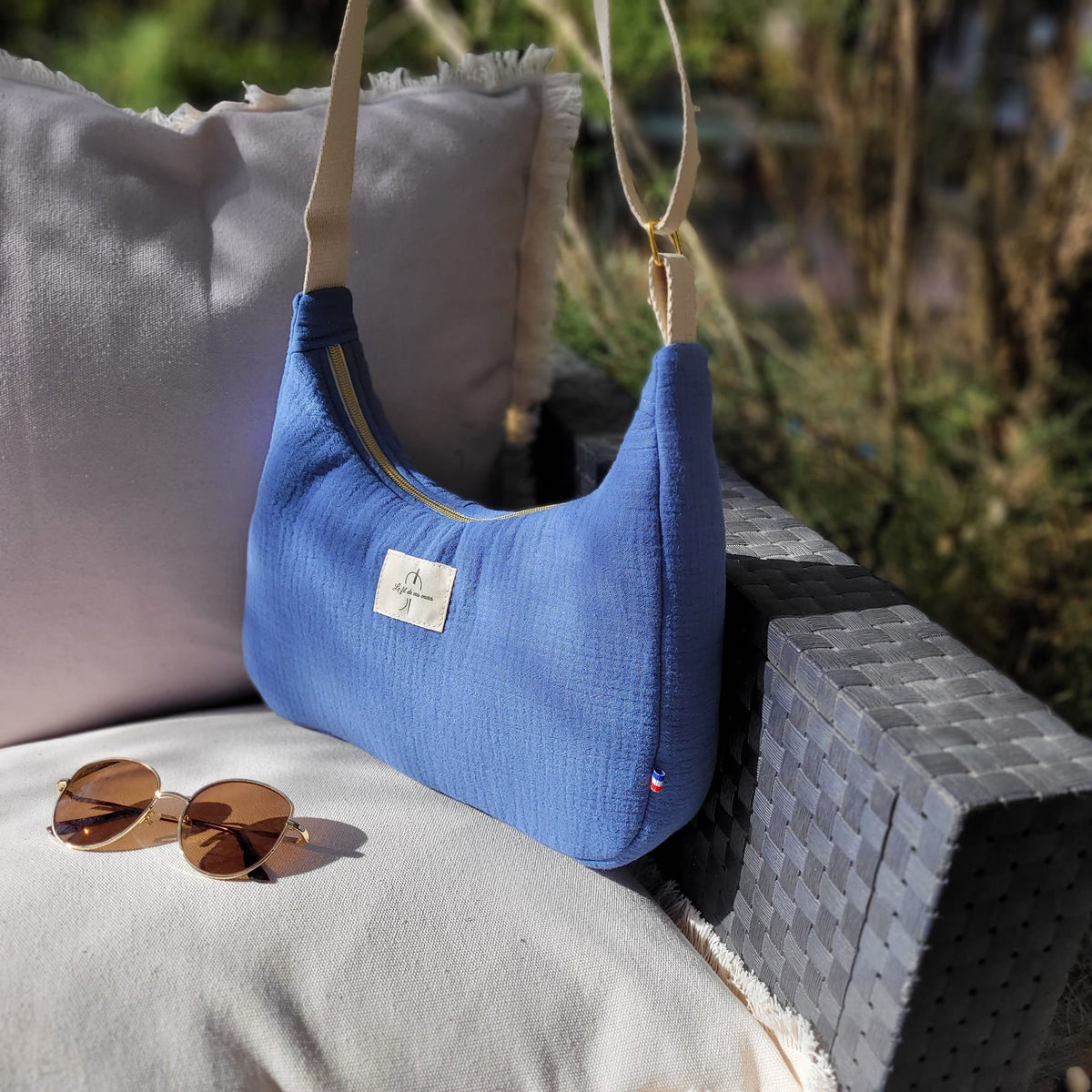 Sac dem-lune double gaze Indigo