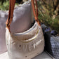 Sac demi-lune velours fleuri
