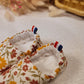 Chaussons bébé naissance coton fleuri
