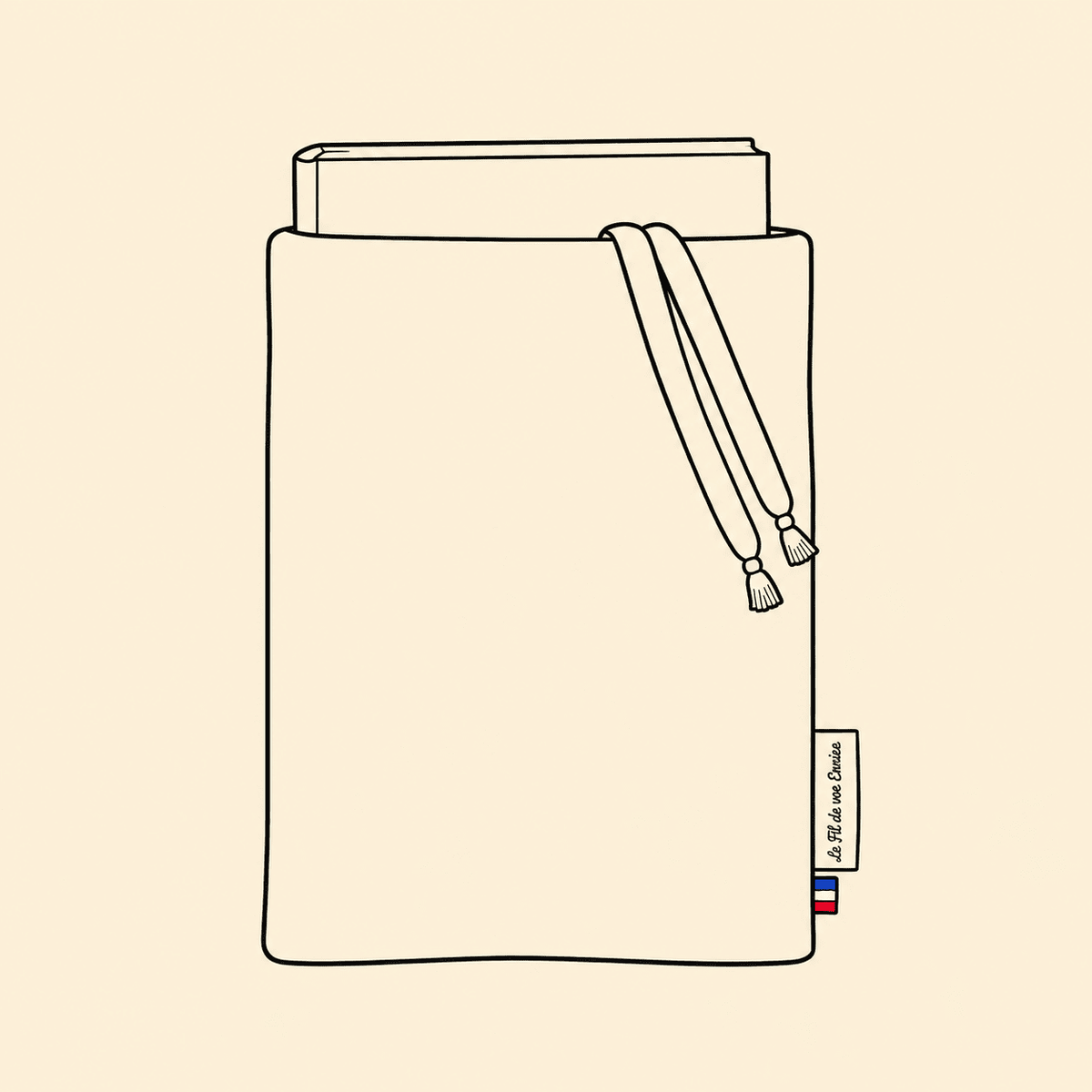 Housse de livre format poche personnalisable