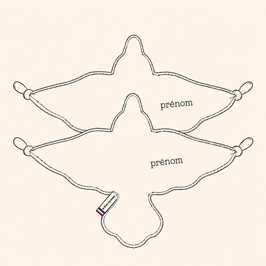 Lot de deux doudous oiseaux Personnalisable                                                                                     Une broderie offerte